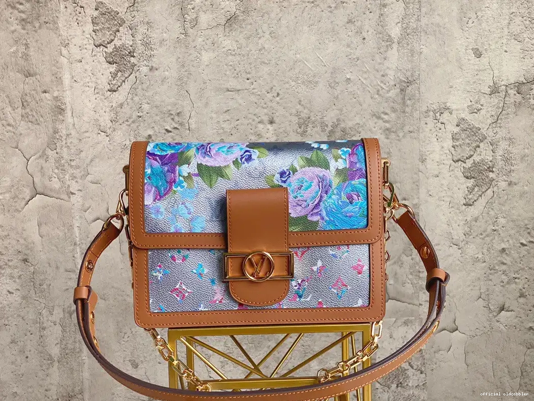 Official oldcobbler VUITTON LOUIS MM DAUPHINE 0619